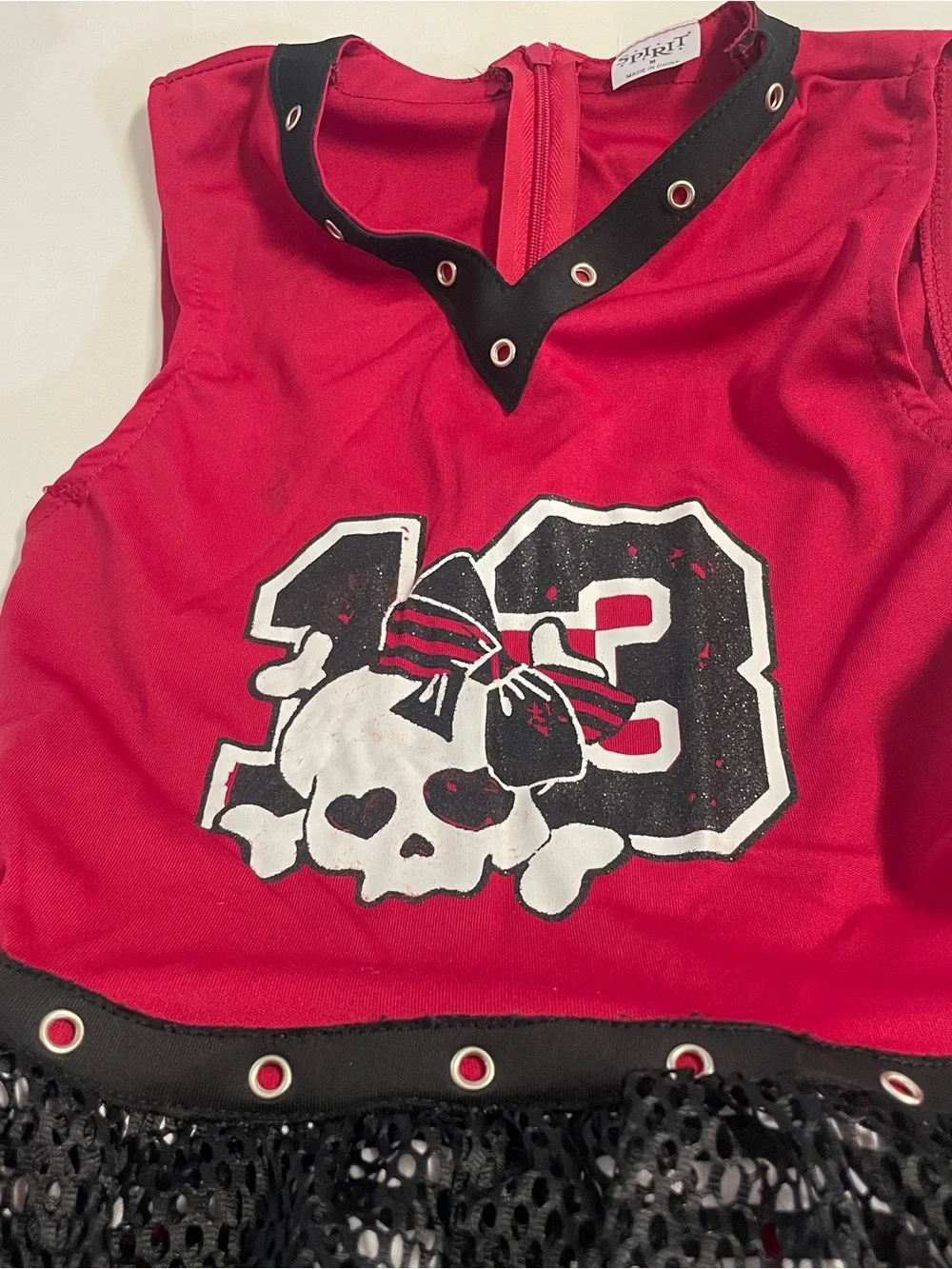 Spirit Red, Black, and White Zombie Cheer Costume - Picture 5 of 6